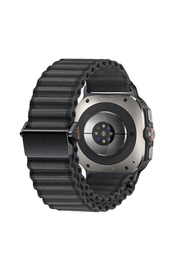20068310 Samsung Galaxy Watch Ultra 47Mm İle Uyumlu Kumaş Hasır Örgülü Kordon Kayış - Image 1