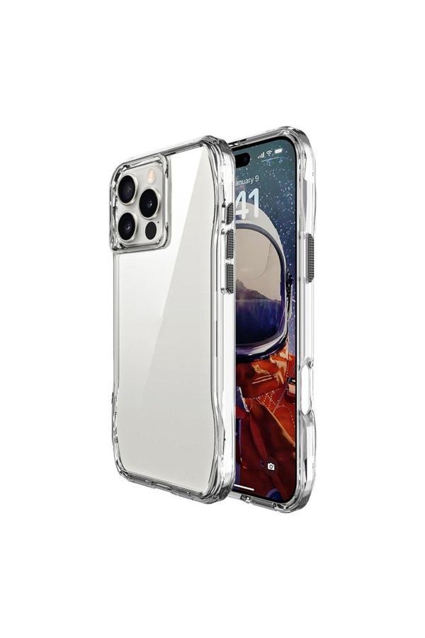 20068310 İphone 16 Pro Uyumlu Kılıf Airbag Özellikli Bayer Tpu Malzeme Şeffaf Telefon Kılıfı Kapak - Image 1
