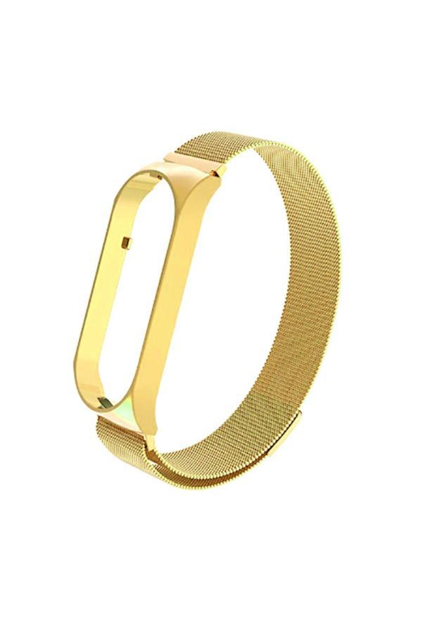 20068310 Xiaomi Mi Band 6 İle Uyumlu Metal Tel-Örgü İşlemeli Kordon - Image 1