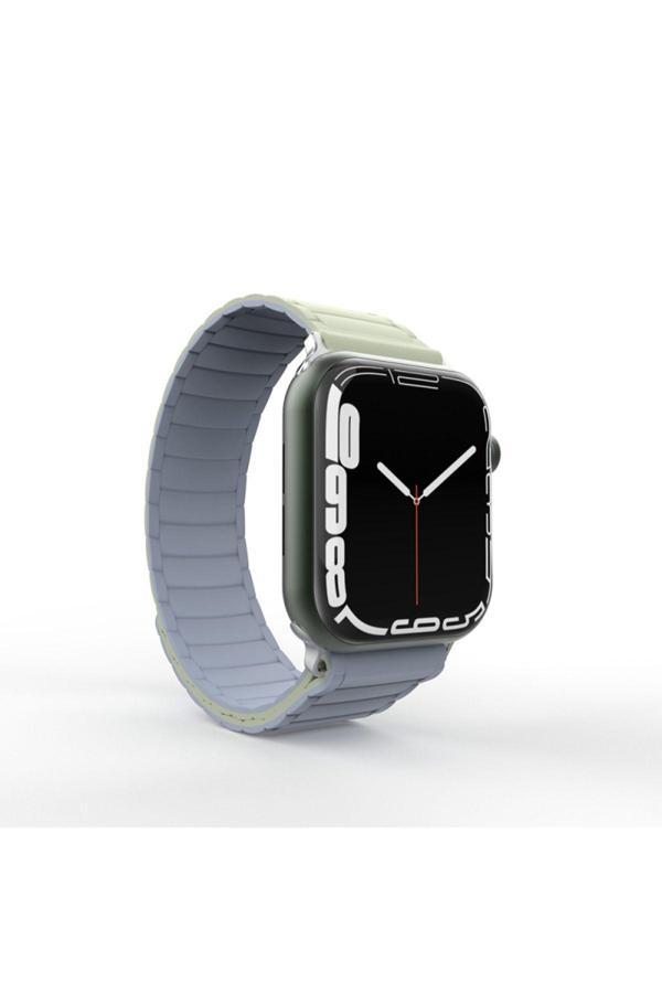 20068310 Apple Watch 4/5/6/Se 1.Nesil 40Mm Uyumlu Strap Manyetik Mıknatıslı Silikon Kordon Kayış - Image 1