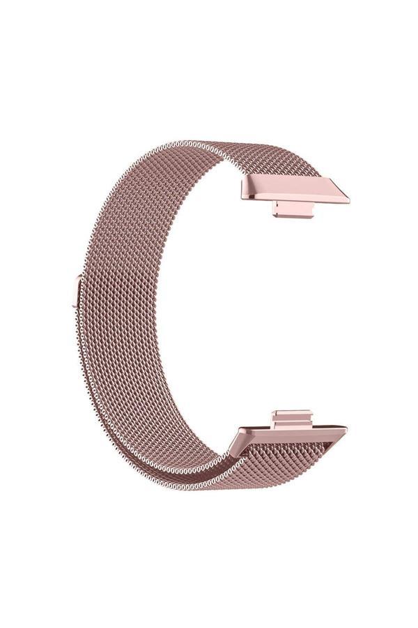 20068310 Huawei Watch Fit 3 İle Uyumlu Metal Tel-Örgü İşlemeli Kordon - Image 1