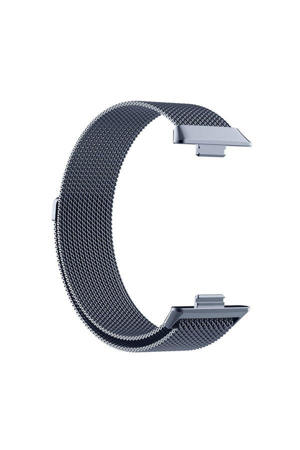 20068310 Huawei Watch Fit 3 İle Uyumlu Metal Tel-Örgü İşlemeli Kordon - Image 1
