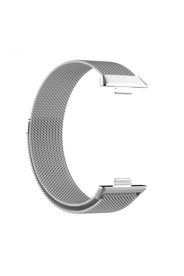 20068310 Huawei Watch Fit 3 İle Uyumlu Metal Tel-Örgü İşlemeli Kordon - Image 1