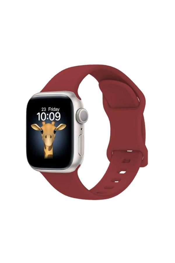 20068310 Apple Watch Series 1/2/3 38Mm Uyumlu Yumuşak Hafif Silikon Kordon Kayış - Image 1