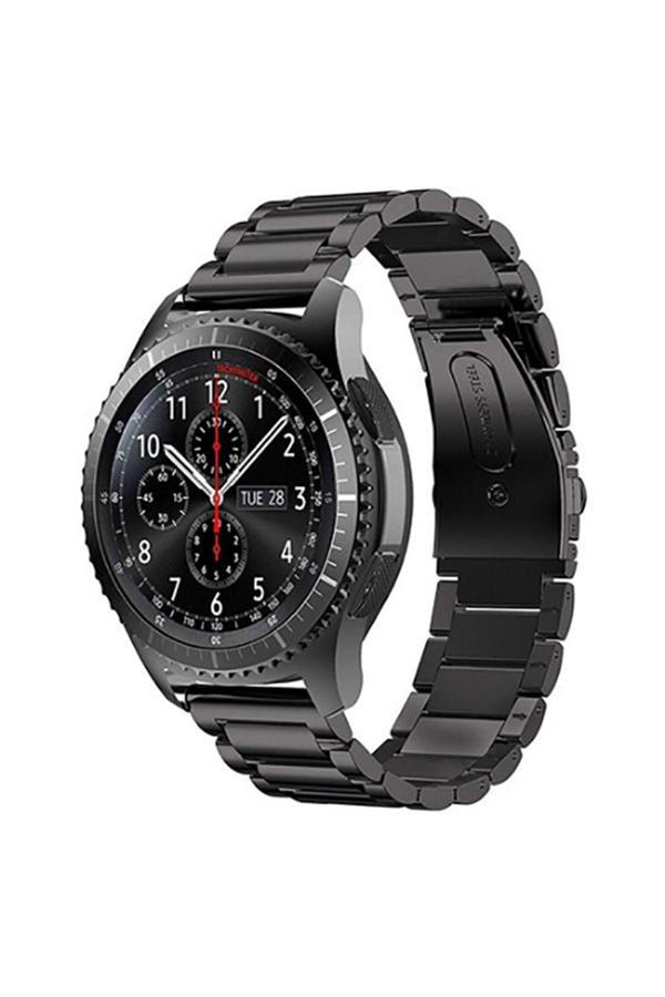20068310 Huawei Watch Gt 3 42Mm İle Uyumlu Bakla İşlemeli Metal Kordon - Image 1