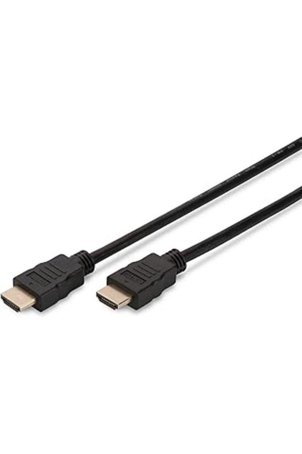 Digitus Dk-330107-030-S Hdmi Yüksek Hızlı Ethernet Bağlantı Kablosu, 3M, Siyah - Image 1