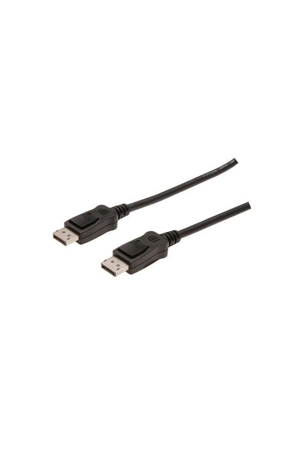 Digitus Displayport (Dp) Bağlantı Kablosu, Dp Erkek - Dp Erkek, 5 Metre, Kilit Mekanizmalı, Dp, 1.2 Uyumlu, - Image 1