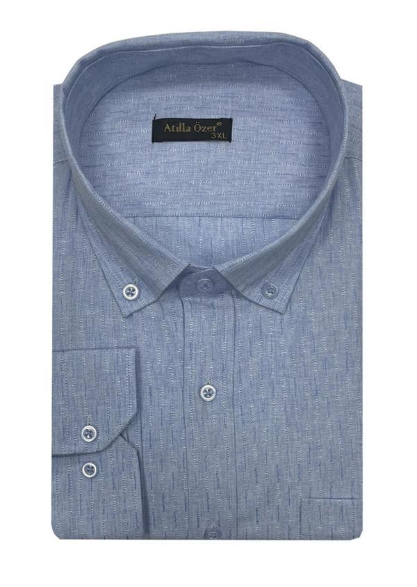 Atilla Özer Büyük Beden Klasik Erkek Gömlek 7325 - Image 1