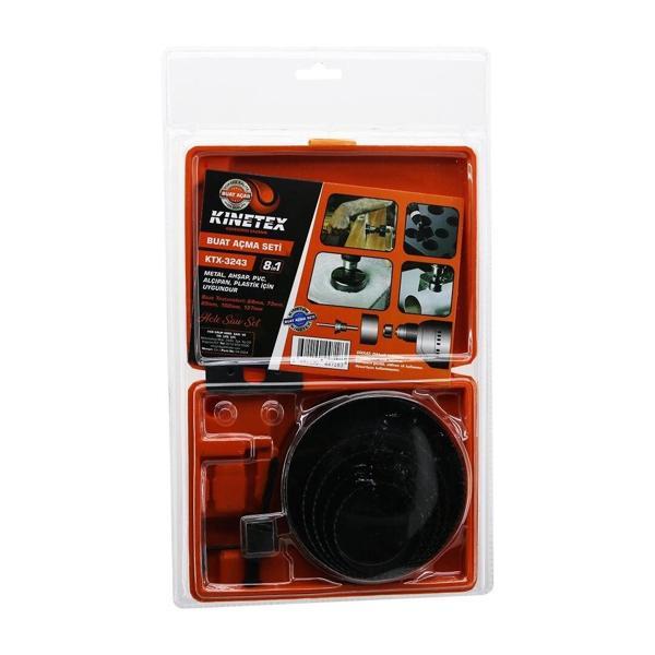 8in1 Buat Açma Panç Seti Metal - Ahşap - Pvc - Alçıpan - Pls. 64-73-89-102-127mm Ktx-3243 - Image 1