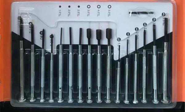 16 Parça Hassas Tornavida Seti Saatçi Ve Telefoncu Tornavidası - Image 1