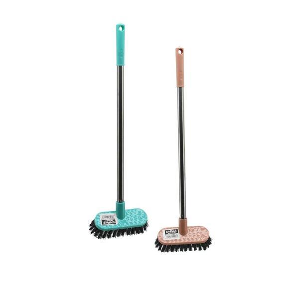 Mini Temizlik Fırçası  Orta Sert Kıllar   Metal Saplı=40cm - 4.5x12.5cm - Image 1