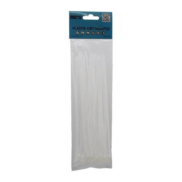 25pcs   Beyaz   3.6x200mm  Plastik Cırt Kelepçe - Image 1