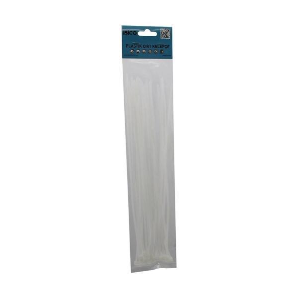 25pcs   Beyaz   3.6x300mm  Plastik Cırt Kelepçe - Image 1