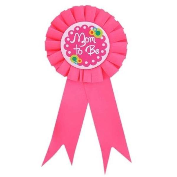 Mom To Be Yazılı Rozet Pembe Renk - Image 1