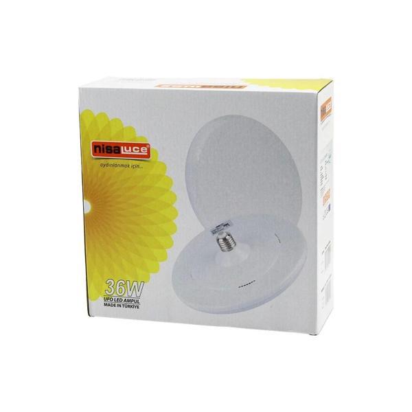 Nisaluce Eamp-063/kb 36w E27 Ufo Tipi Led Lamba Ampul Kristal Desenli Mika Pls.kapak 6400k - 3240lüm - Image 1