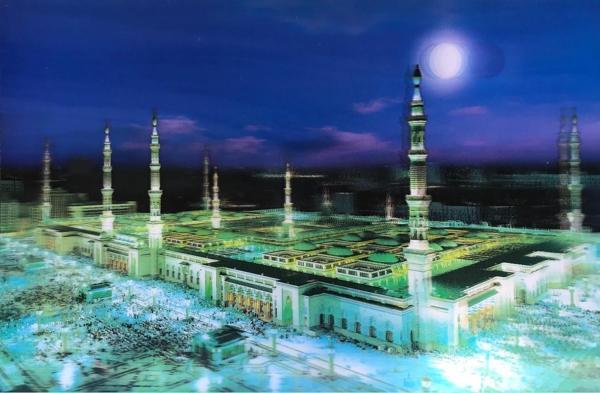 5d Elmas Boyama Ekstra Çözünürlüğe Sahip Medine Resmi Tablosu 40x60 Cm - Image 1