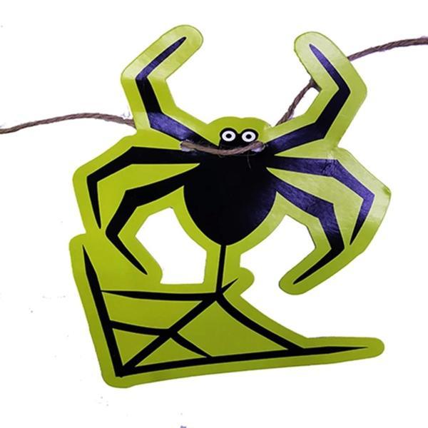 Örümcek Şekilli Asmalı Halloween Flama Banner Afiş 2 Metre - Image 1