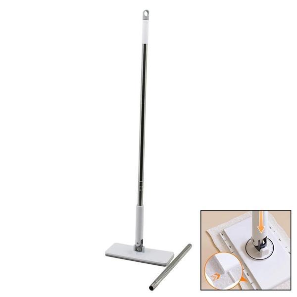 Otomatik Bez Değiştiren Mop Sap Çek=bez Bırak - Sap İt=bez Tut 360° Başlık=9.5x25cm- Sap:115cm - Image 1