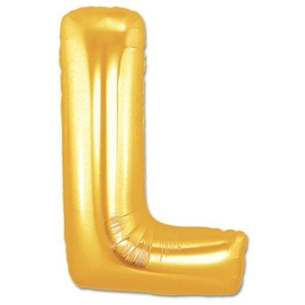L Harf Folyo Balon Altın Renk  40 İnç - Image 1