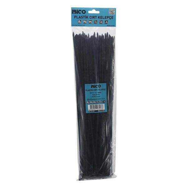 Siyah   4.8x400mm  Plastik Cırt Kelepçe  100pcs - Image 1