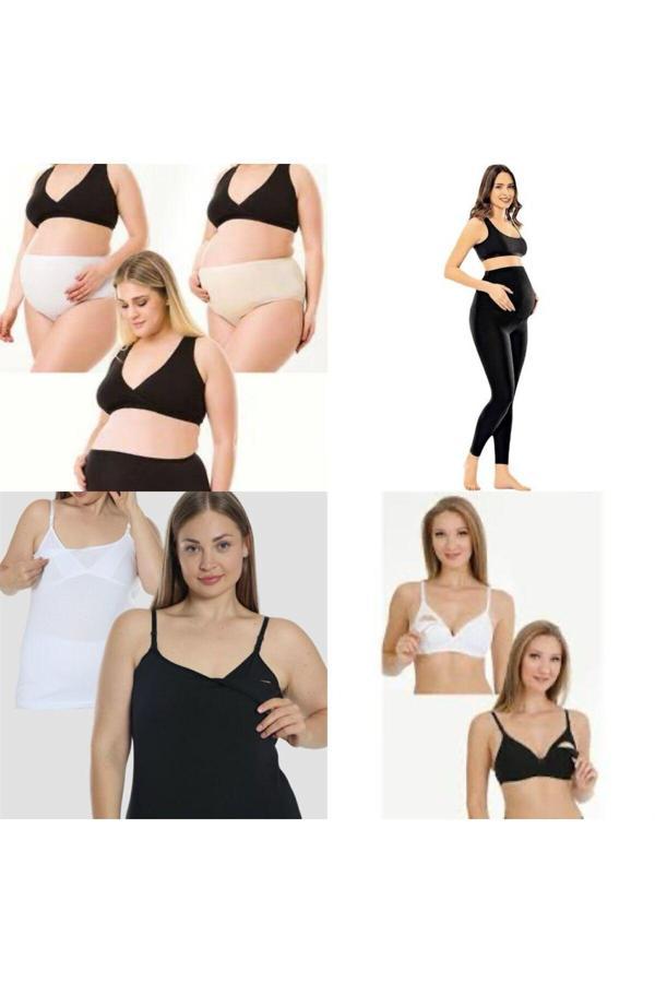 Hb Trend Hamile Lohusa Seti Hamile Külodu Emzirme Sütyeni Hamile Taytı Hamile Atleti Çok Renkli M - Image 1
