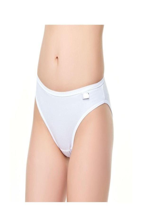 Hb Trend Tutku Kadın Beyaz 6'Lı Paket Bikini Külot Beyaz M-L - Image 1