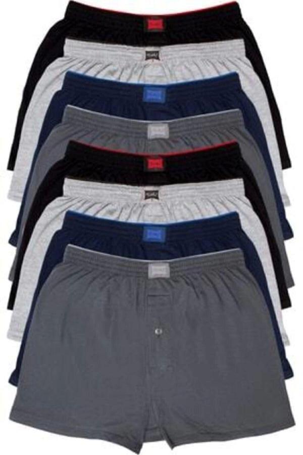 Tutku Erkek Penye Düz Boxer 6 Adet Çok Renkli XL - Image 1