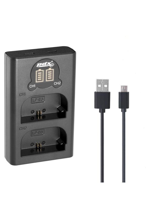 Pdx Canon Lp-E6 Usb İkili Şarj Cihazı - Image 1