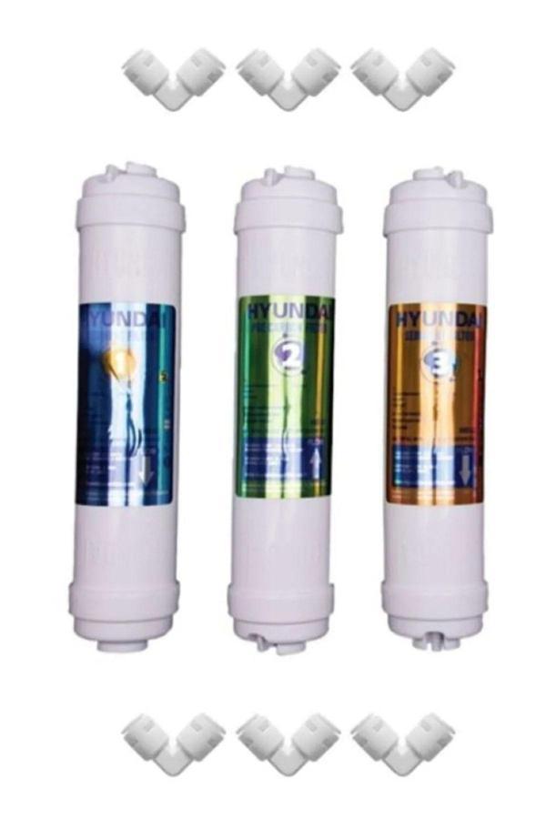 Hyundai Su Arıtma Filtre Seti 3'Lü Takım Ve Bağlantı Parçaları - Nsf Onaylı - Orijinal - Image 1