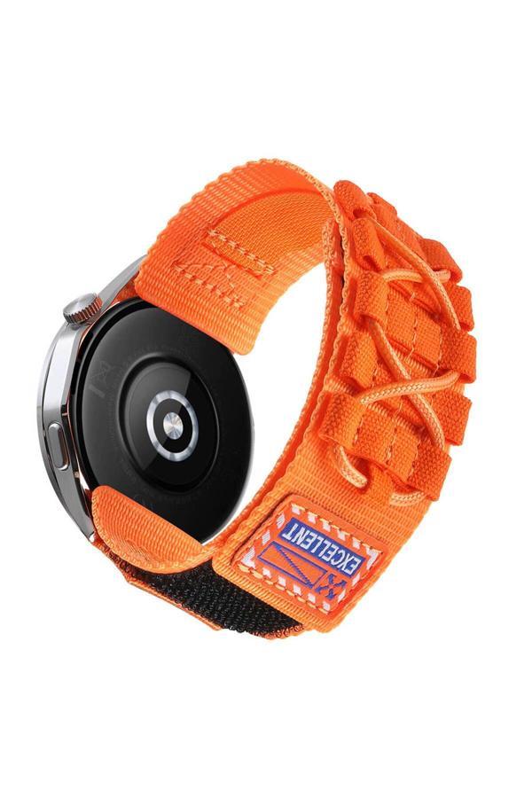 20068310 Samsung Galaxy Watch 46Mm Uyumlu Orbital Örgülü Halat Tasarımlı Naylon Kumaş Hasır Kordon - Image 1