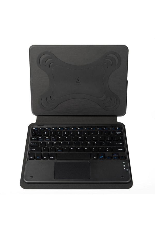 20068310 Samsung Galaxy Tab A9 Plus X210 11 Inç Uyumlu Touch Padli Tablet Kılıfı Bluetooth Bağlantılı Klavye - Image 1