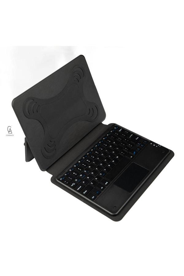20068310 İpad Air 5 10.9 İnç 2022 Uyumlu Touch Padli Tablet Kılıfı Bluetooth Bağlantılı Klavye - Image 1