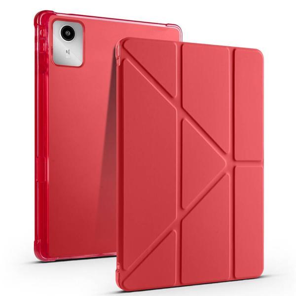 Lenovo M11 TB-330FU Yatay ve Dikey Standlı Köşe Korumalı Kalemlikli Origami Silikon Kılıf - Image 1