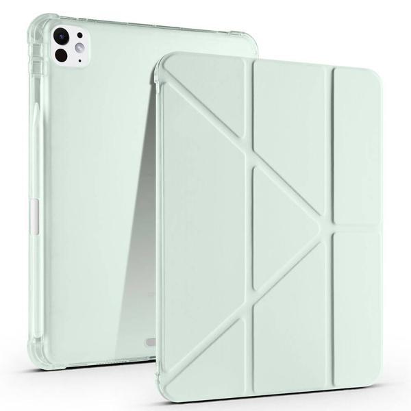Apple iPad Pro 11 M4 (2024) Yatay ve Dikey Standlı Antishock Kalemlikli Origami Silikon Kılıf A2836 - Image 1