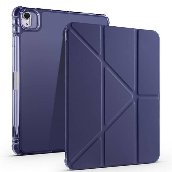 Apple iPad Air 11 M2 (2024) Yatay ve Dikey Standlı Antishock Kalemlikli Origami Silikon Kılıf A2902 - Image 1