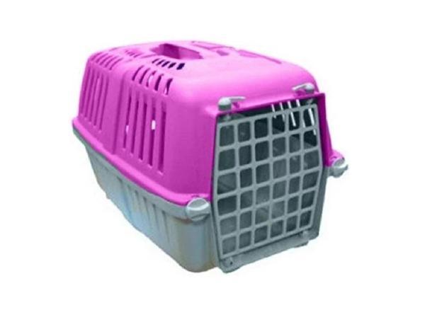 KEDİ KÖPEK TAŞIMA ÇANTASI GRİ / RENKLİ KÜÇÜK BOY - Image 1