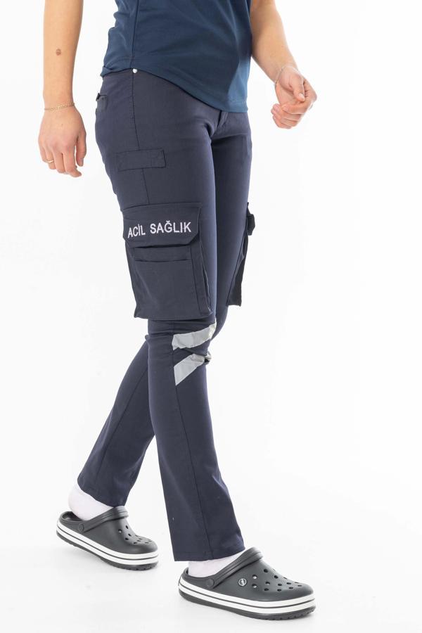 112 Acil Tıp Teknisyeni Pantolon Unisex Lacivert (ATT003) - Image 1