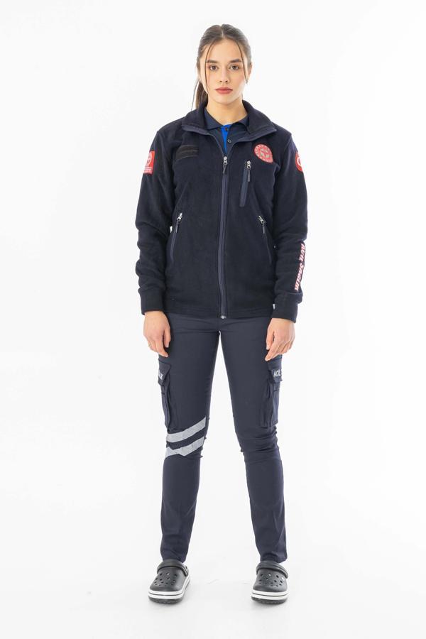 112 Acil Tıp Teknisyeni Fermuarlı Polar Ceket Unisex (ATT006) - Image 1