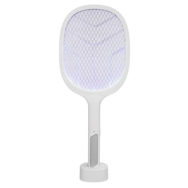 Asonıc As-a25, Beyaz-gri, 3000v, Raket Tipi, Uv Mor Işıklı, 1200mah, Bataryalı, Şarj Edilebilir, Sin - Image 1