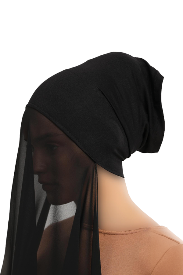 Hazır Pratik Lüks Boru Boneli Şifon Şal - Image 1