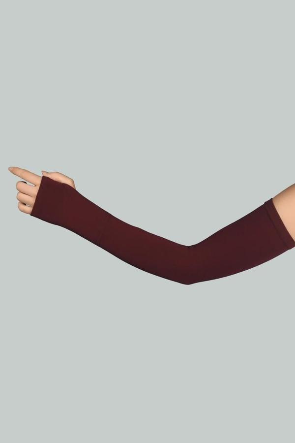 Kesik Parmak Geçmeli Penye Tesettür Kolluk - Image 1