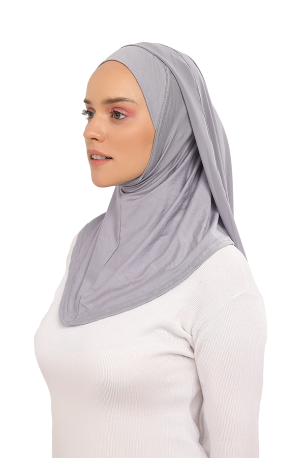 Hazır Lüks Pratik Hijablı  Şifon Şal - Image 1