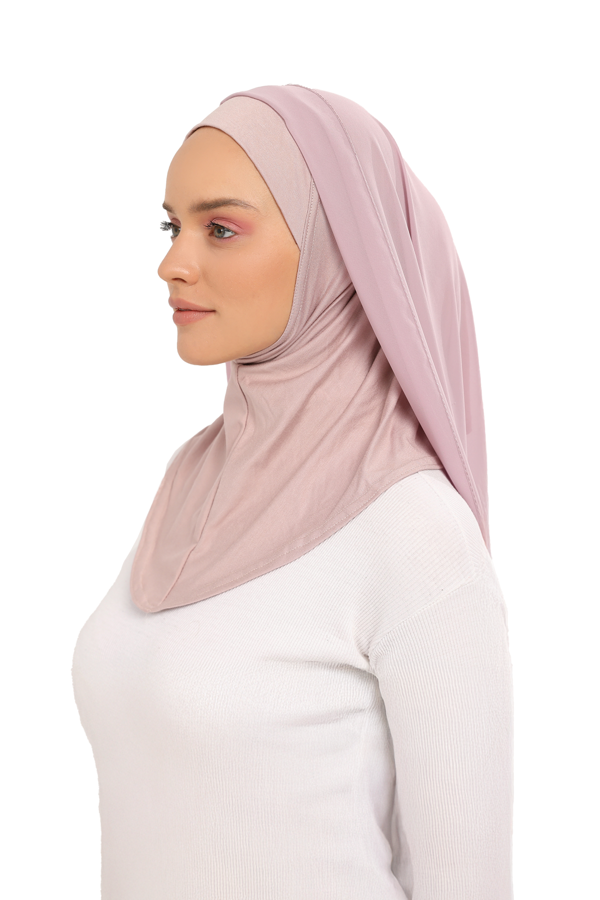 Hazır Lüks Pratik Hijablı  Şifon Şal - Image 1