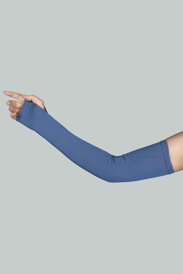 Kesik Parmak Geçmeli Penye Tesettür Kolluk - Image 1