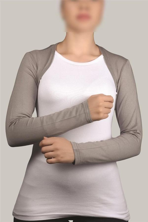 Uzun Kollu Tesettür Bolero - Image 1