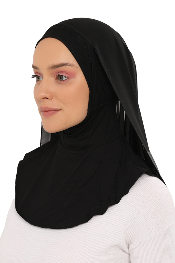 Hazır Pratik Lüks Boyunluklu Boneli Şifon Şal - Image 1