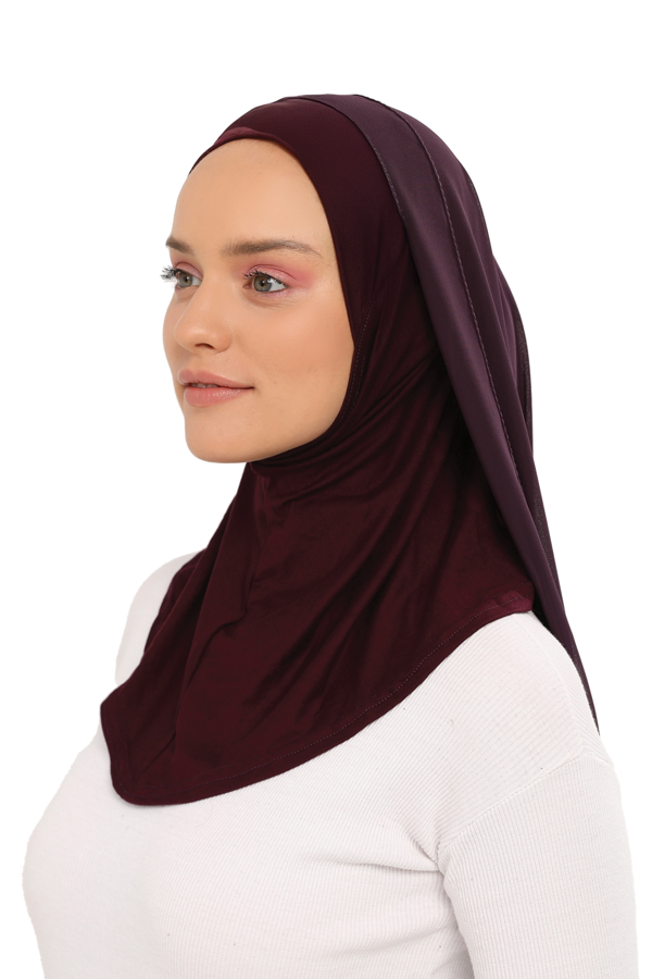 Hazır Lüks Pratik Hijablı  Şifon Şal - Image 1