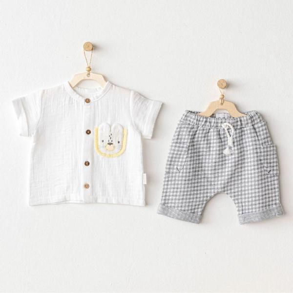 Andywawa Little King 2'li Bebek Takımı AC25814 Gri - Image 1