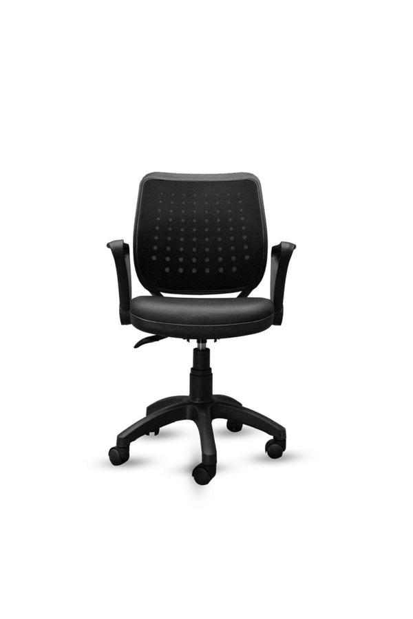 Atom Ofis Winney Fileli Ergonomik Deri Ofis Koltuğu | Yükseklik Ayarlı | Dayanıklı Plastik Ayak & Kolçak - Image 1
