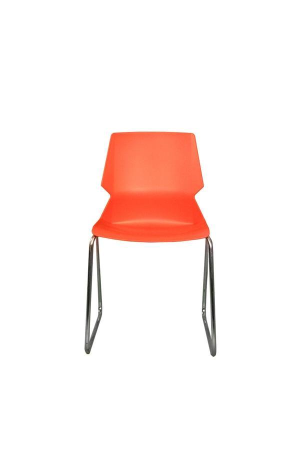 Atom Ofis Mora Kırmızı Deri Ev Ofis Toplantı Bekleme Koltuğu | U Ayaklı Ergonomik Tasarım | Yükseklik Ayarlı - Image 1